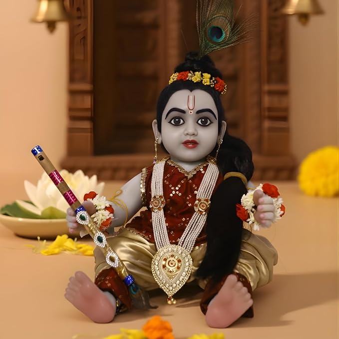 Premium Silicon Laddu Gopal Murti
