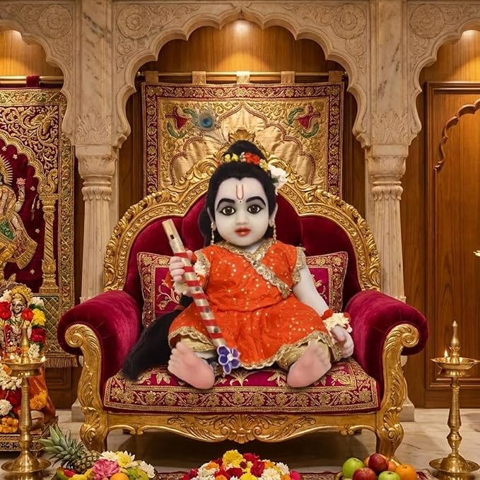 Premium Silicon Laddu Gopal Murti