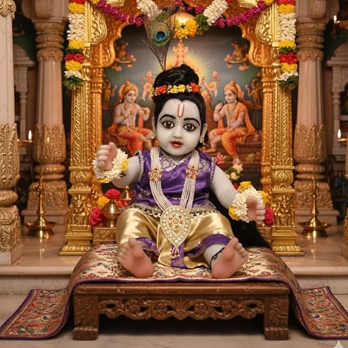 Premium Silicon Laddu Gopal Murti