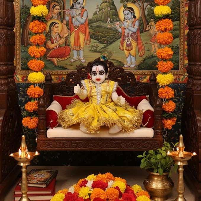Premium Silicon Laddu Gopal Murti